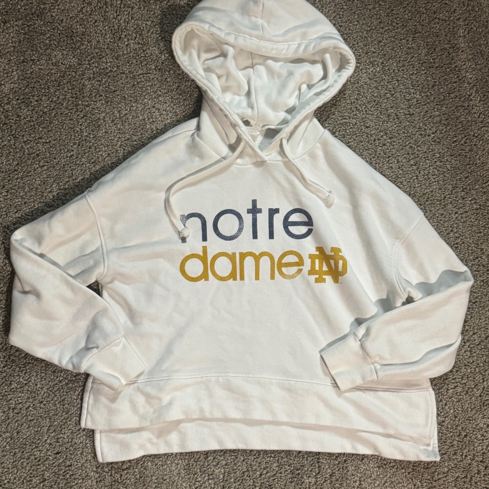 Notre Dame Cropped Hoodie